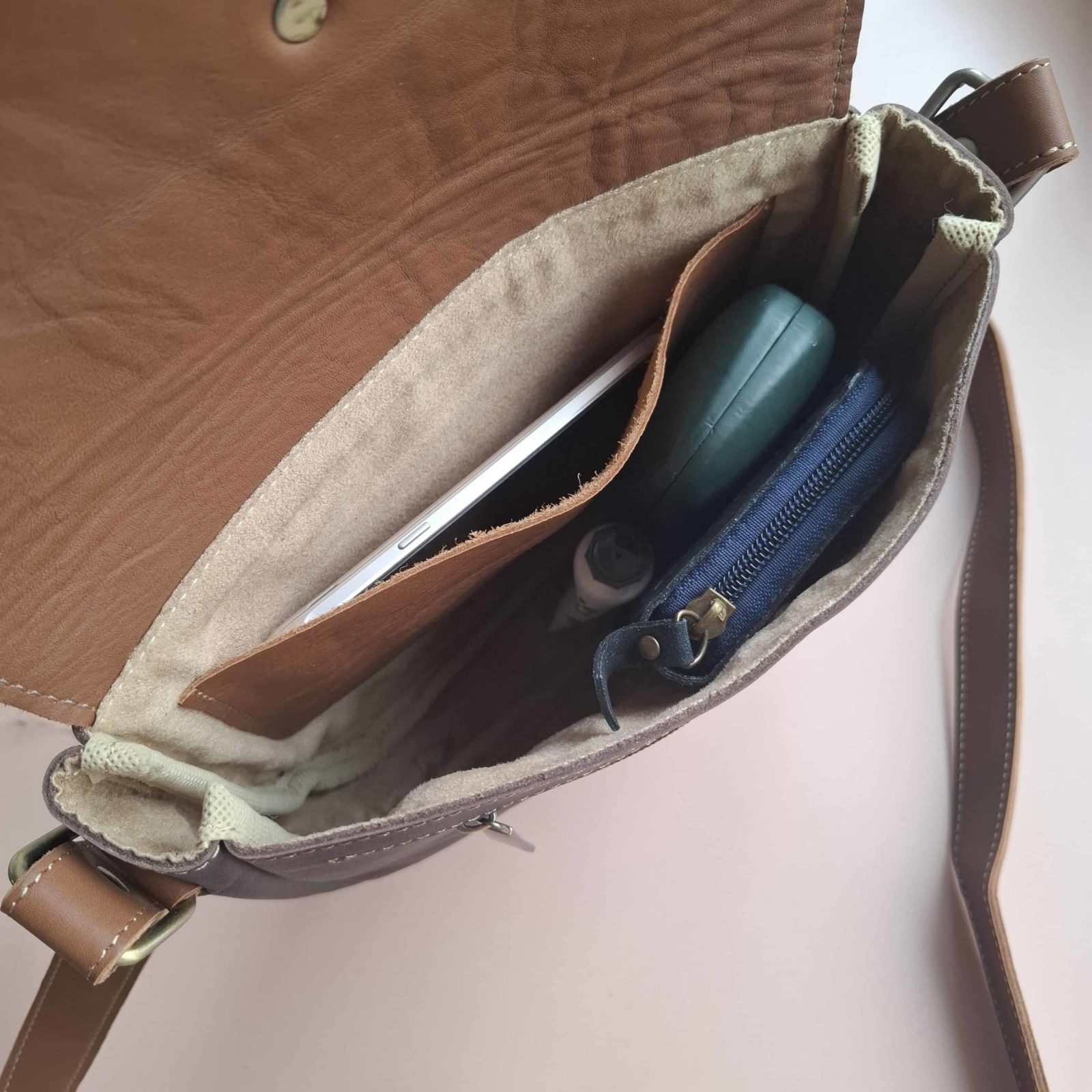 sac cuir marron pour femme