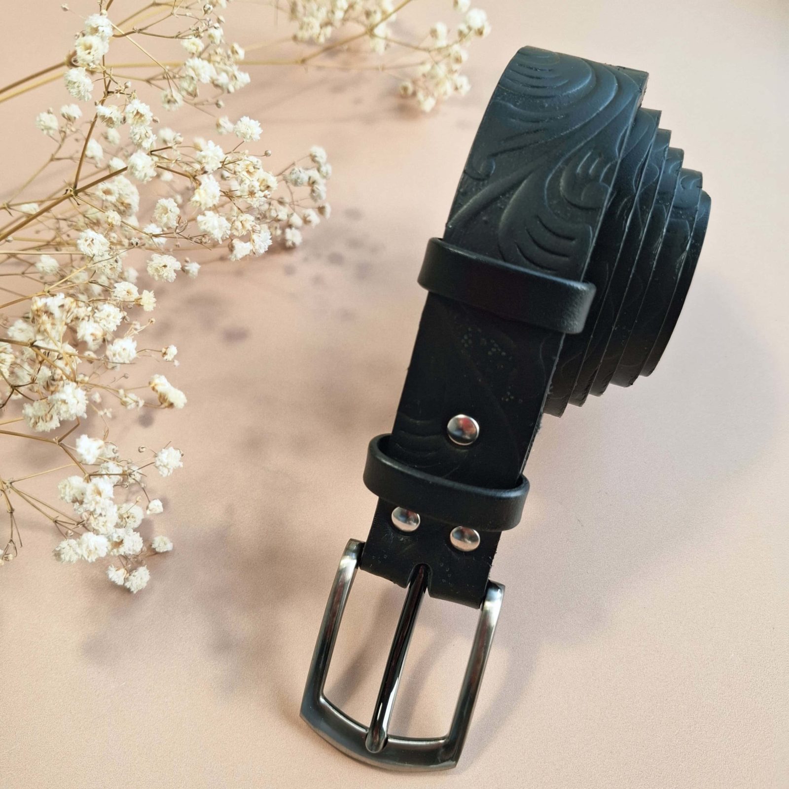 ceinture-cuir-noir-artisanale-motif-3cm