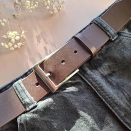 Ceinturon cuir marron