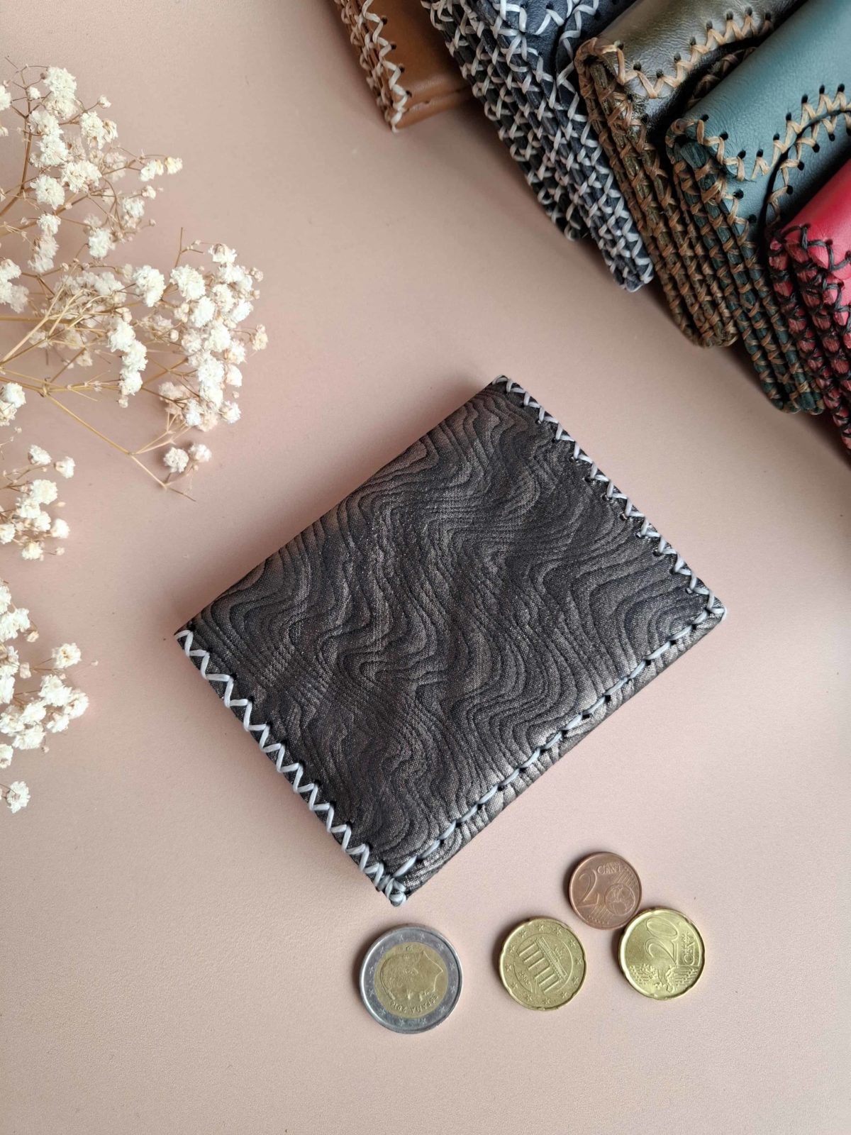 porte-cartes compact cuir